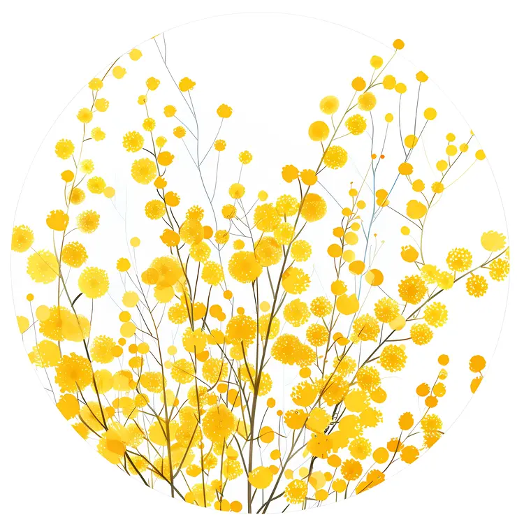 Yellow Flowers in Bloom