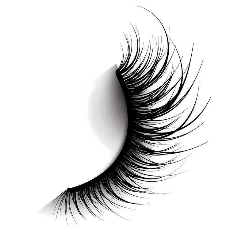 Single False Eyelash with Shadow