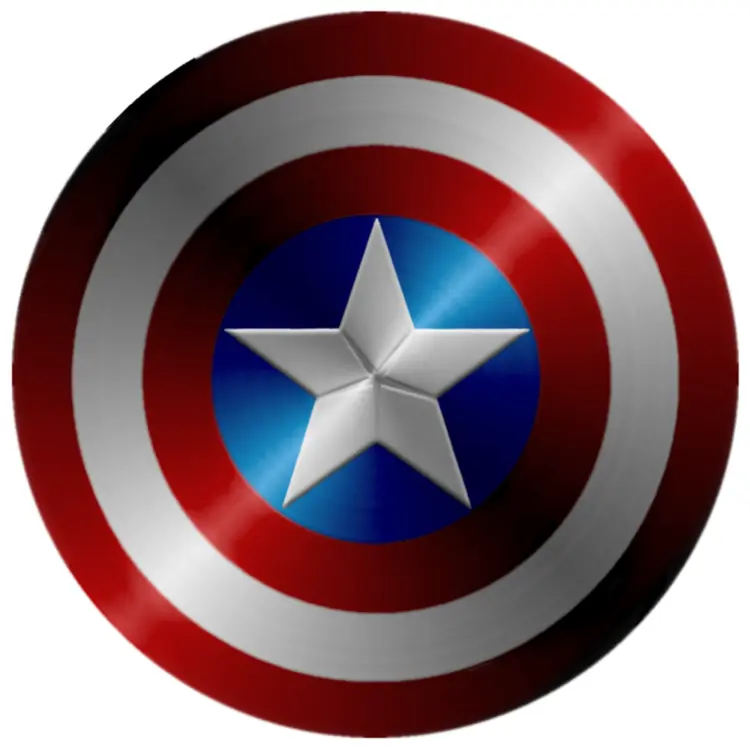 Captain America Shield with Star