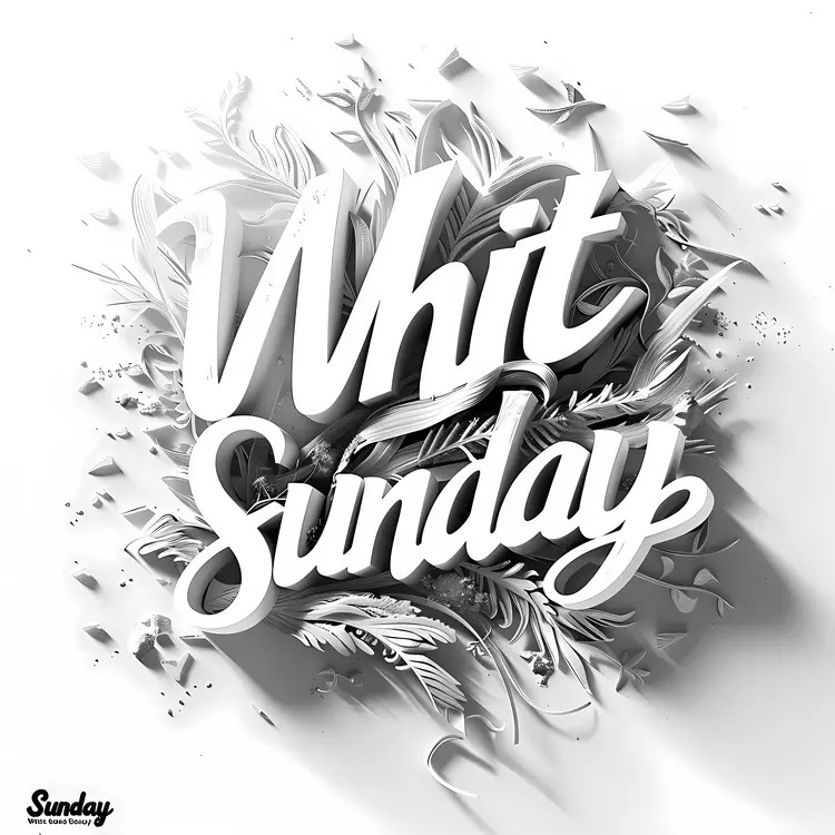 Whit Sunday Text Design
