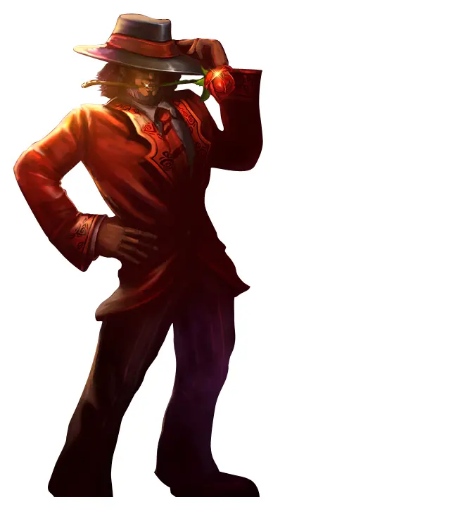 Stylish Character in Suit