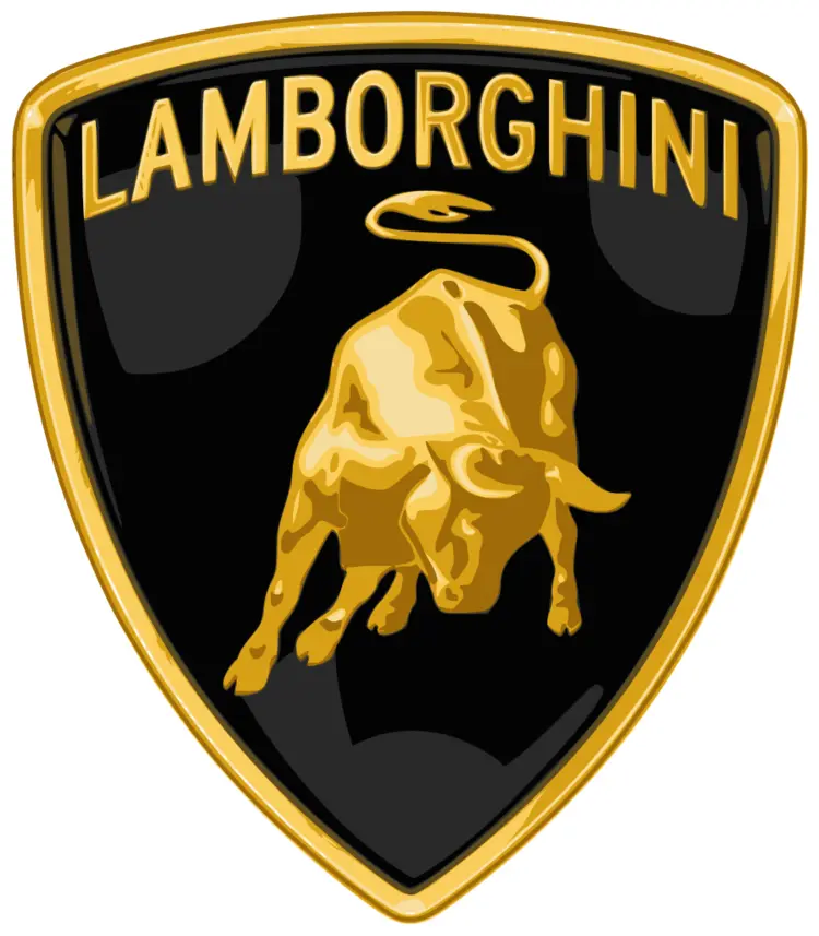 Golden Bull Logo of Lamborghini
