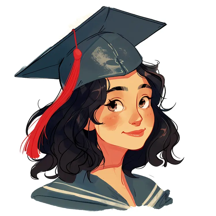 Graduation Cap on a Student