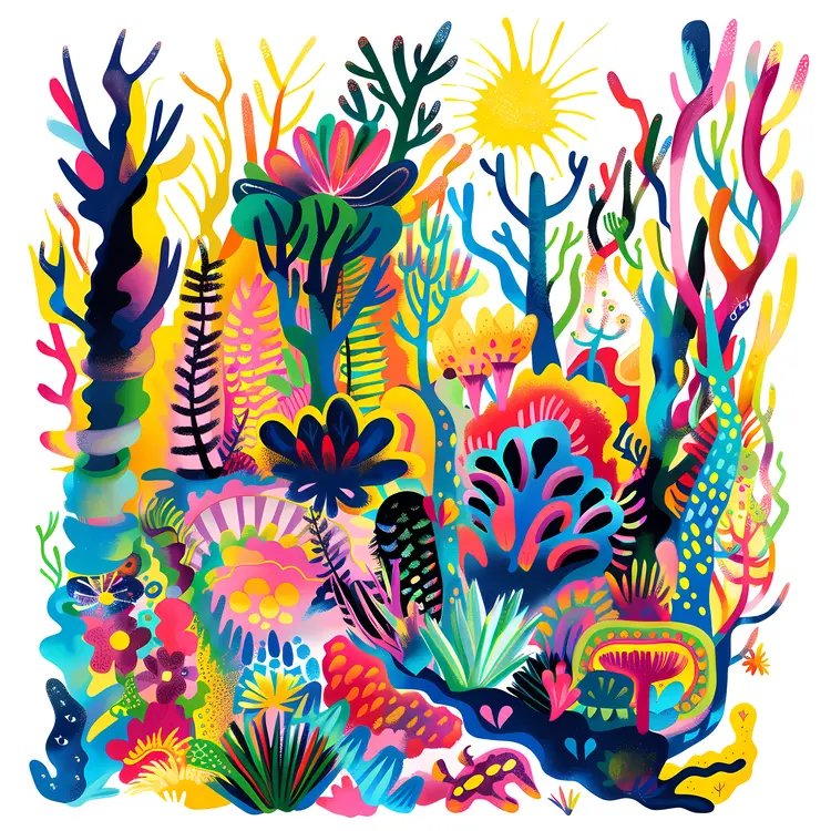 Colorful Coral Reef Underwater