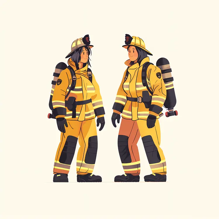Two Female Firefighters