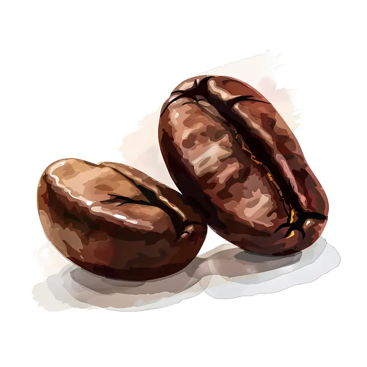 Brown Roasted Coffee Beans