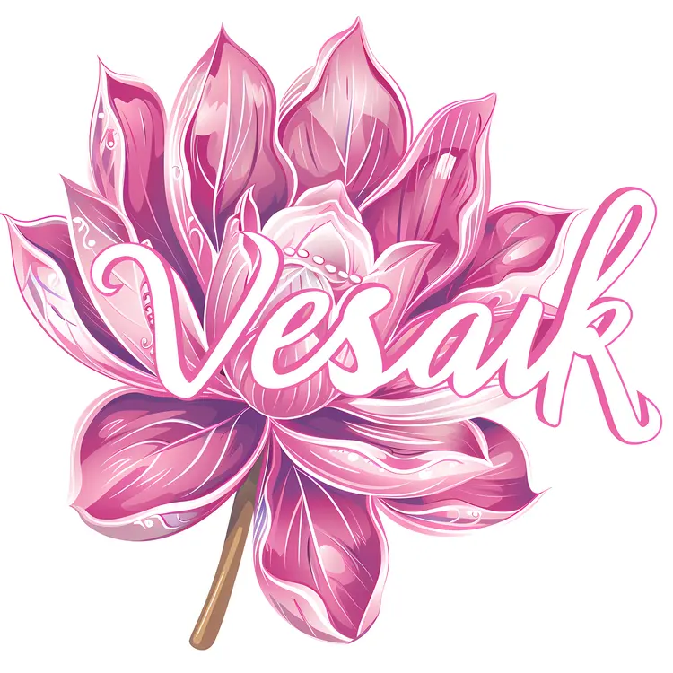 Pink Lotus Flower for Vesak Celebration