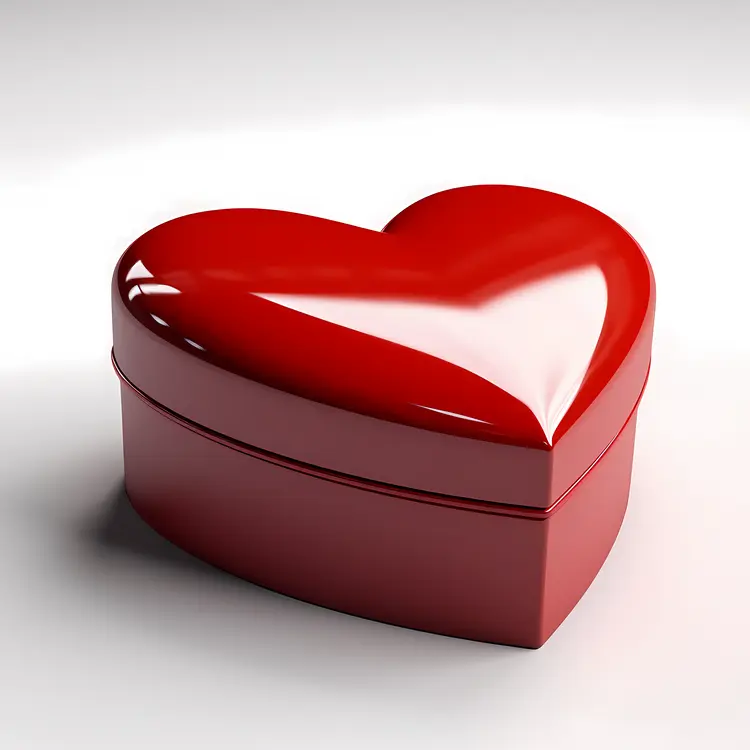 Red Heart Box for Valentine's Day