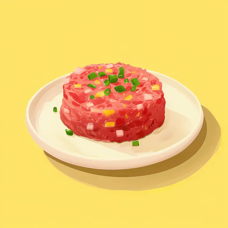 Colorful Tartare Dish