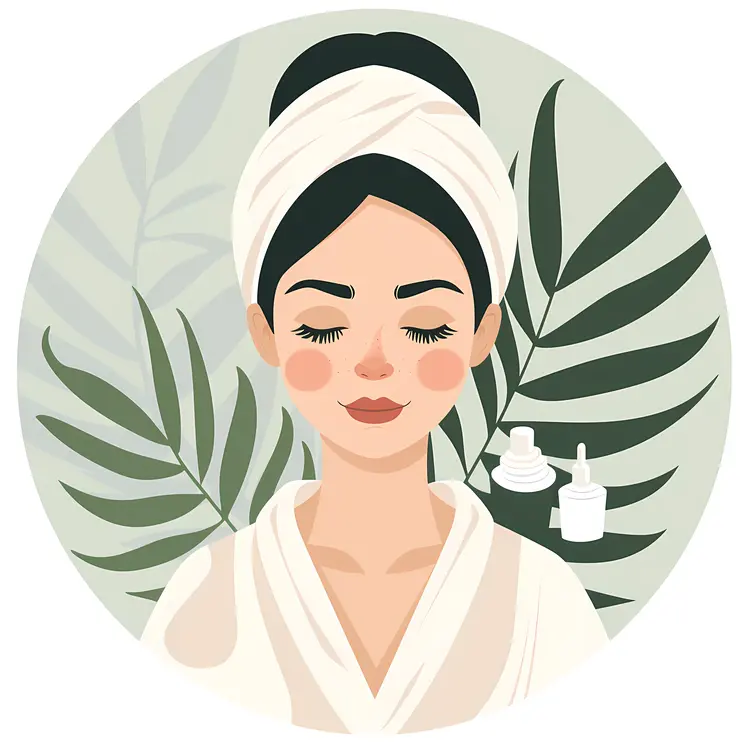 Woman Relaxing in Spa
