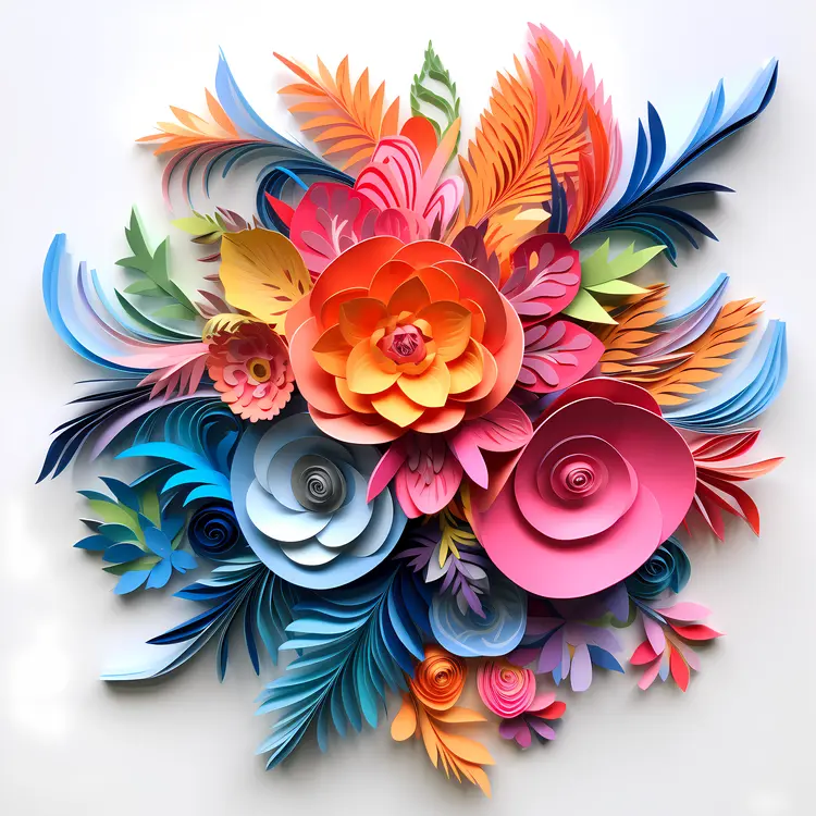 Vibrant Colorful Flowers in Bloom