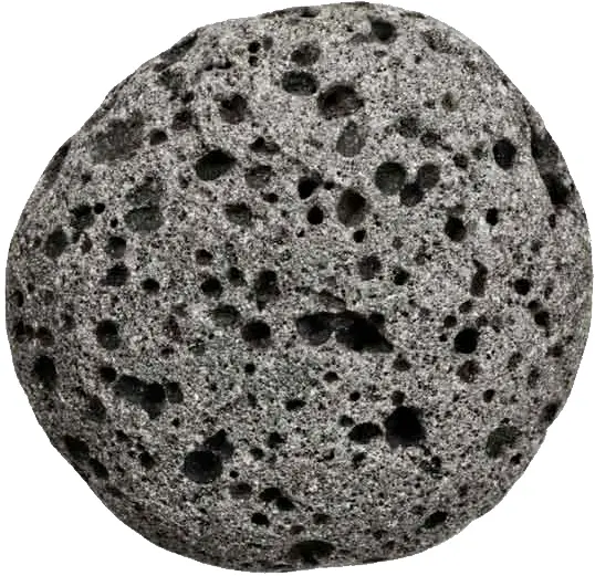 Gray Rock with Porous Surface
