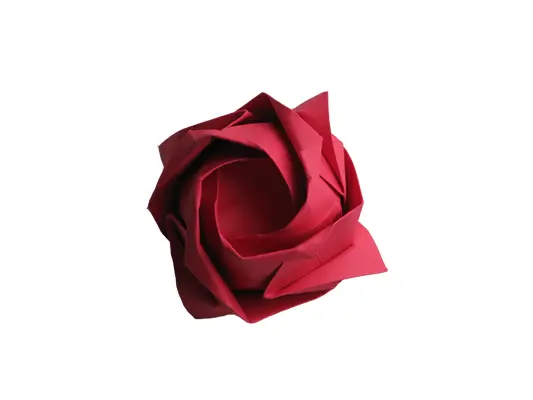 Red Origami Rose