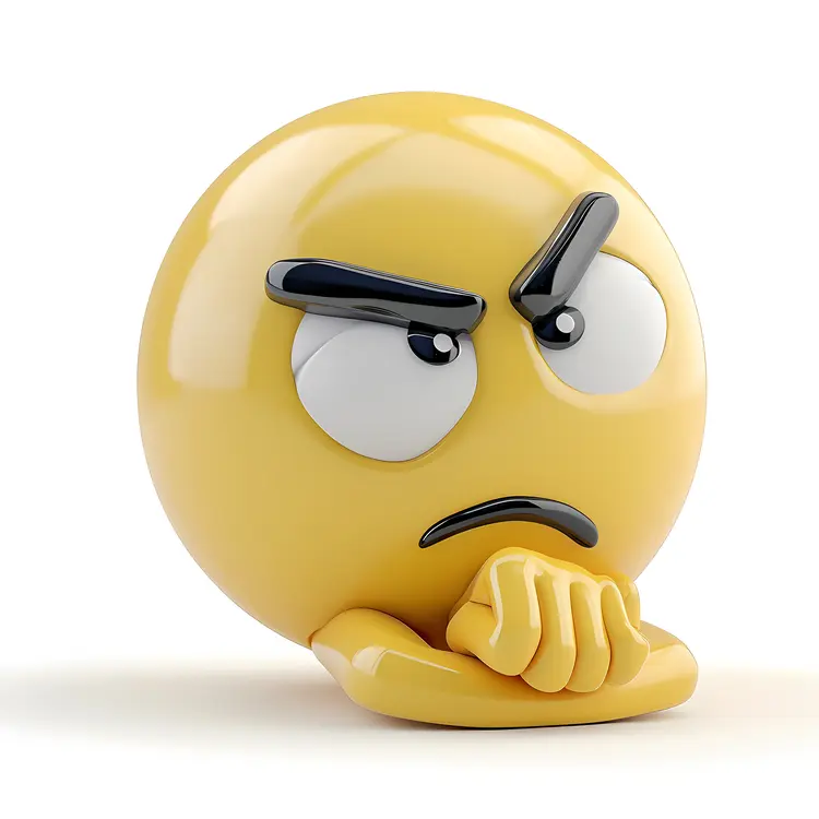 Angry Thinking Emoji