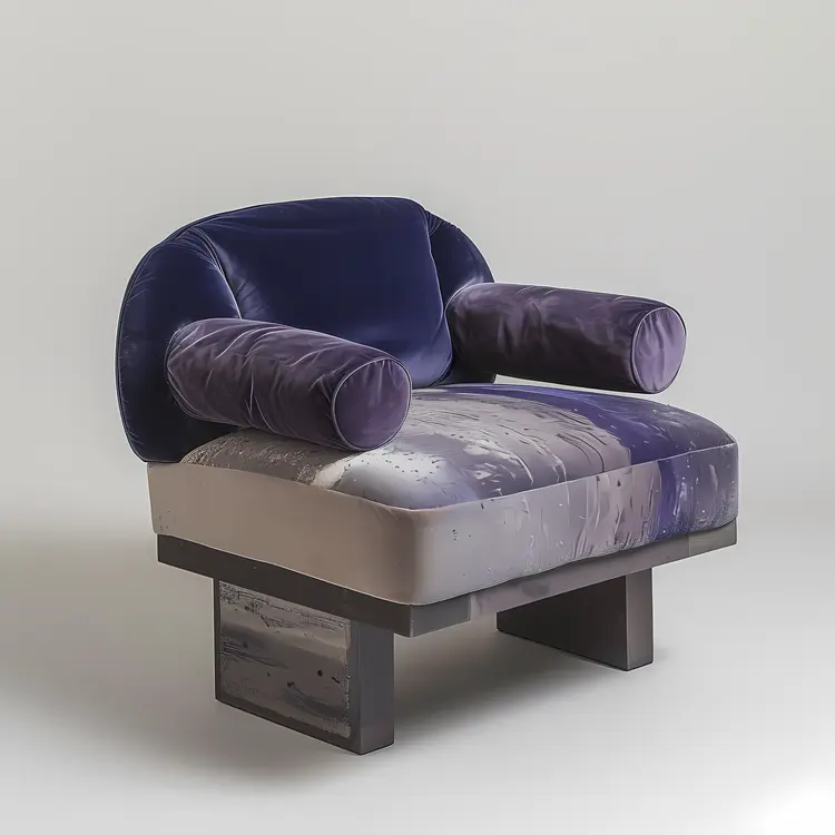 Stylish Purple Armchair