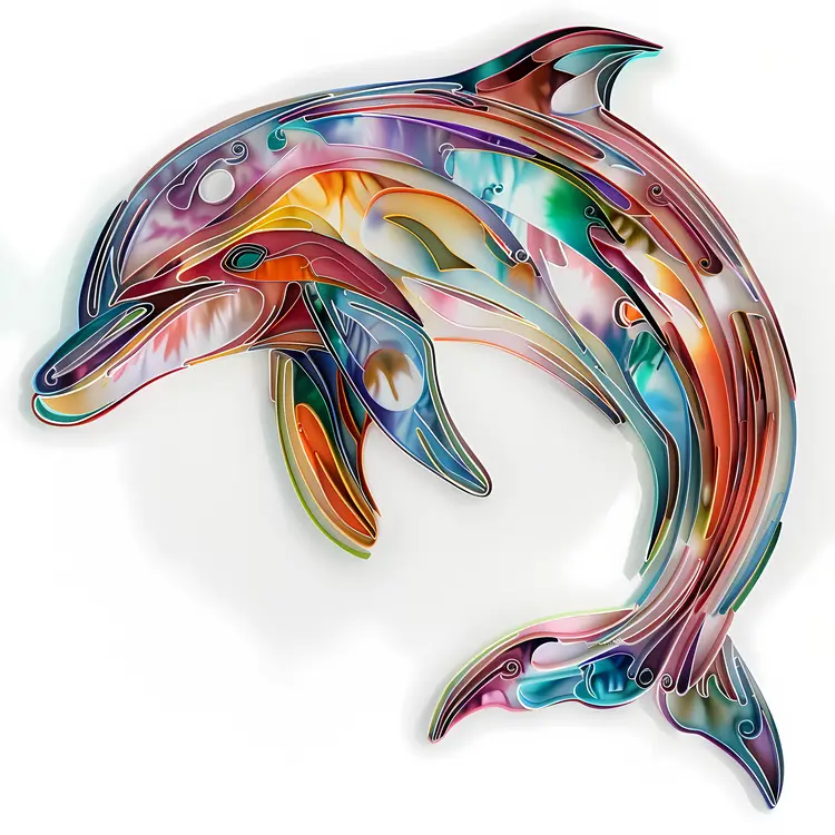 Creative Abstract Dolphin Design