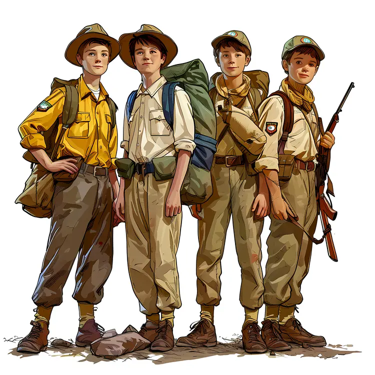 Group of Boy Scouts