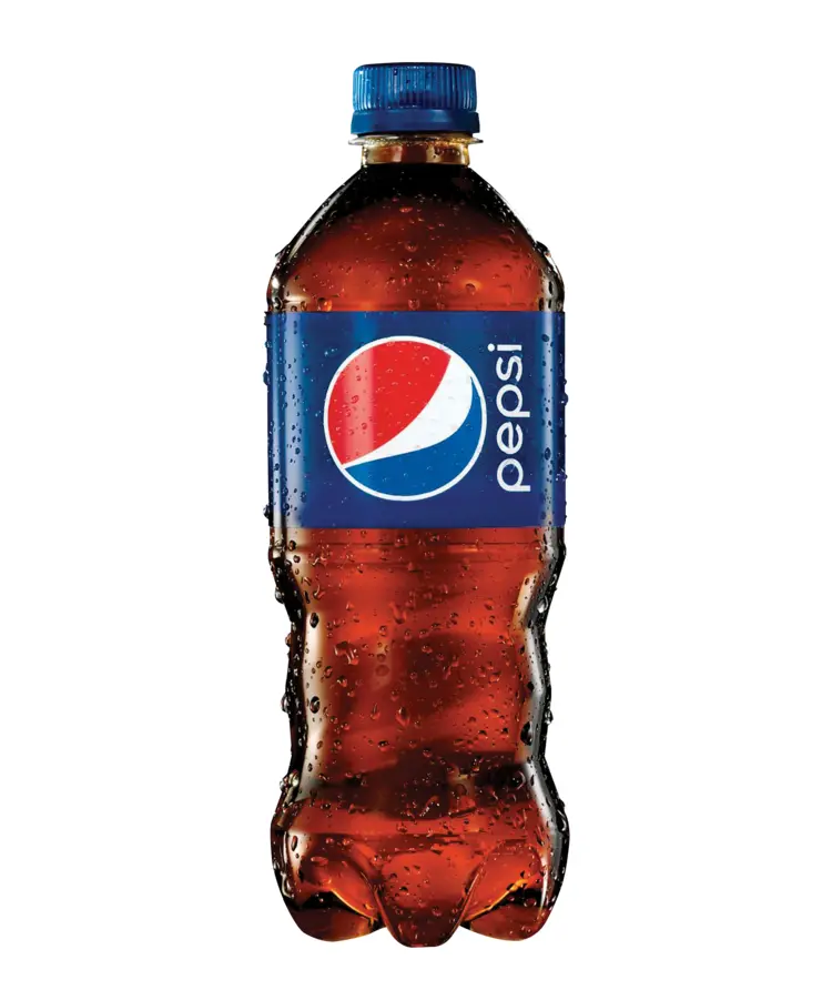 Pepsi bottle with soda
