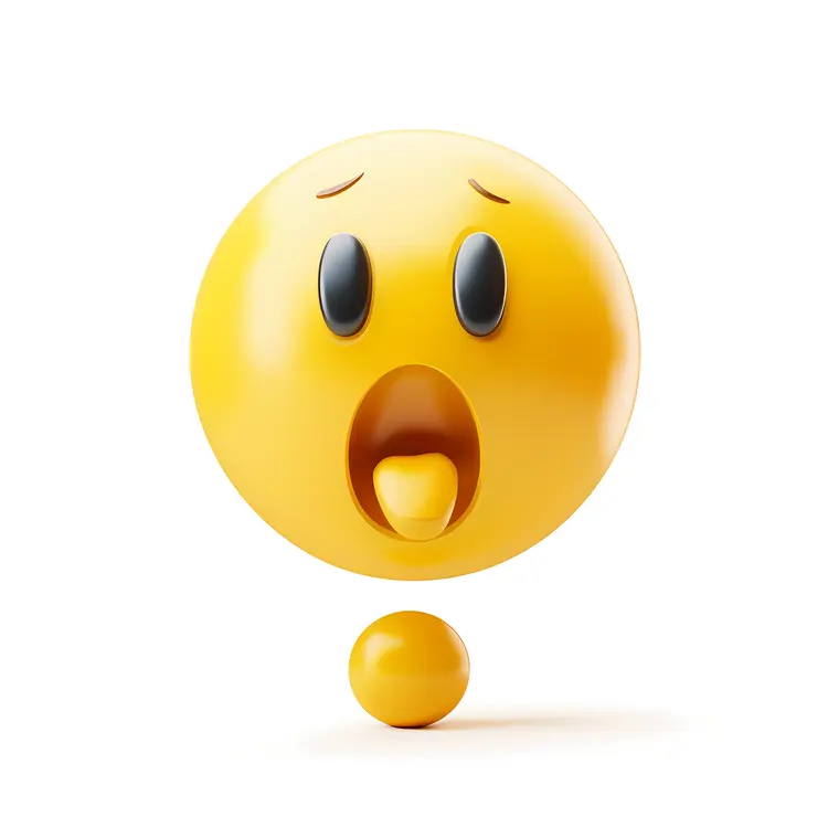 Surprised Yellow Emoji