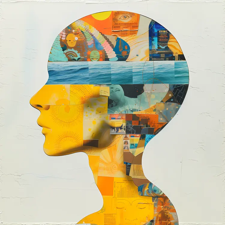 Abstract Head Collage