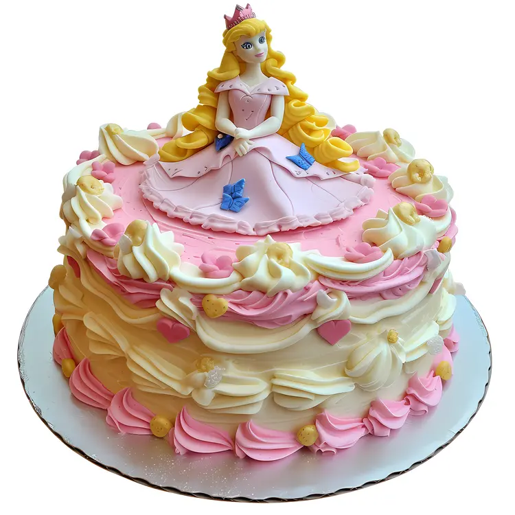 Princess Themed Birthday Cake