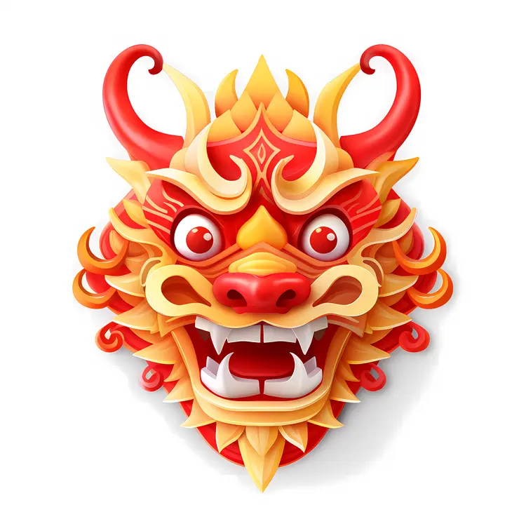 Colorful Dragon Mask