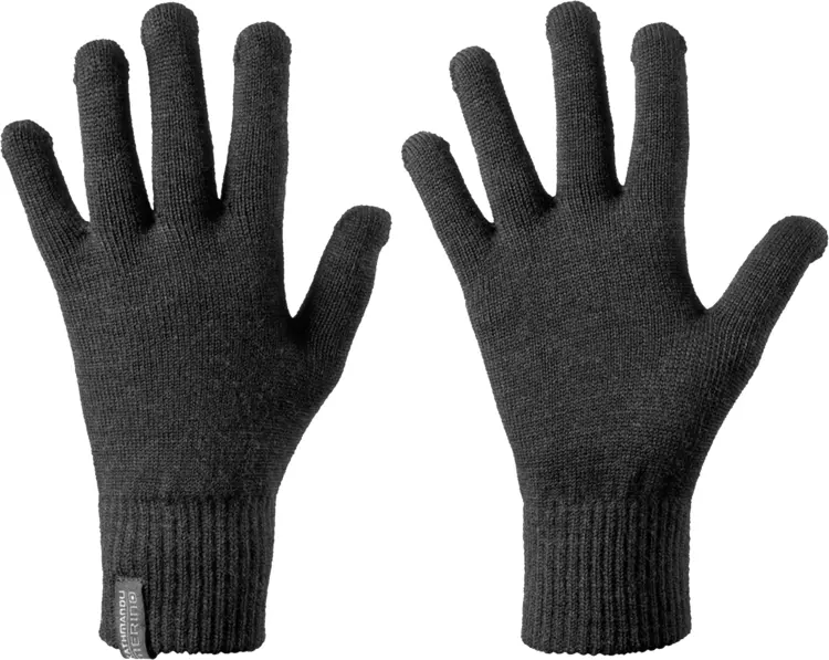 Black Knit Gloves for Winter Warmth