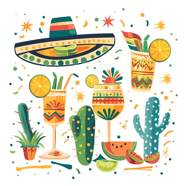 Mexican Fiesta Elements