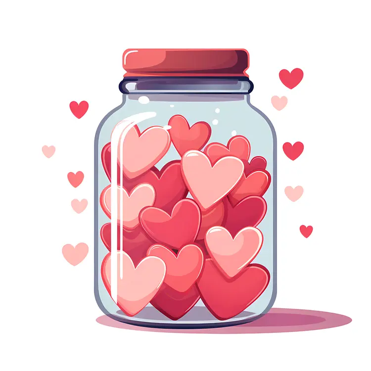 Jar of Hearts for Valentine's Day