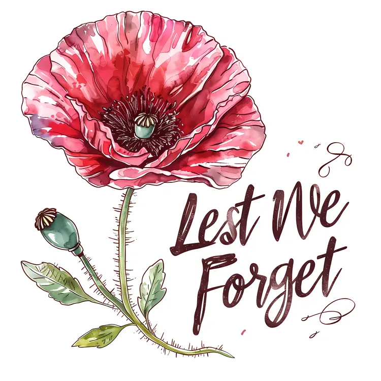 Red Poppy Flower for Remembrance Day