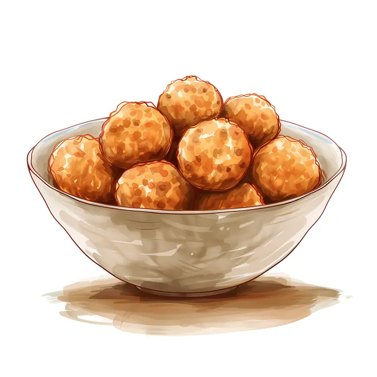 Orange Balls in a Simple Bowl