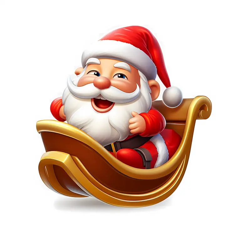 Santa Claus in a Sleigh