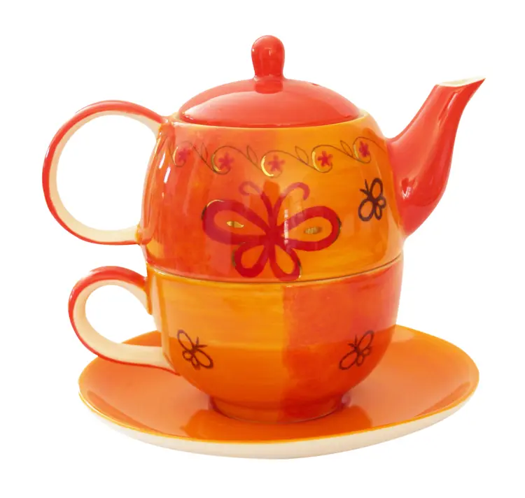 Colorful Teapot and Cup Set