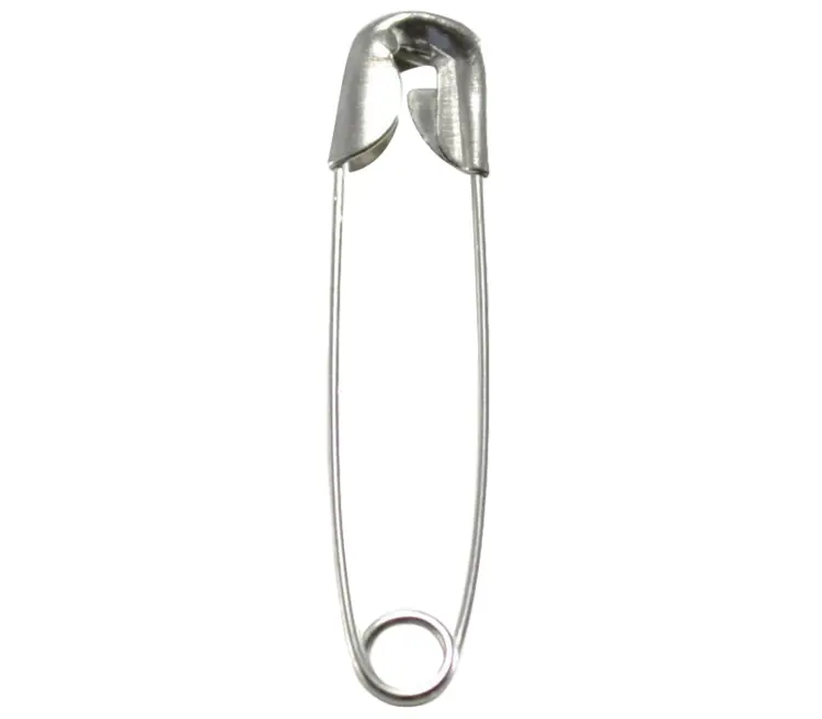 Silver Safety Pin for Clothing