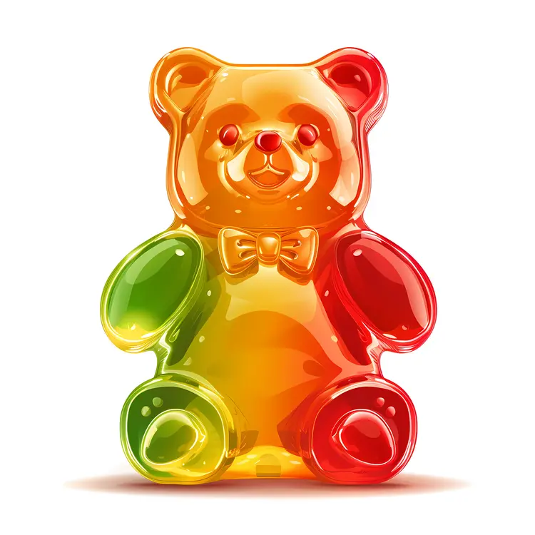 Multicolored Gummy Bear