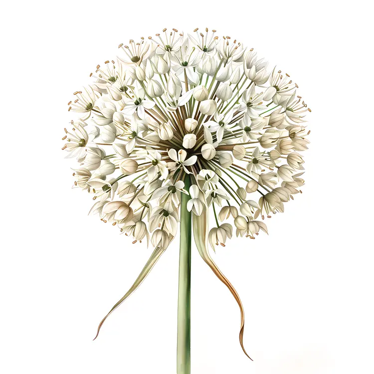 White Botanical Bloom