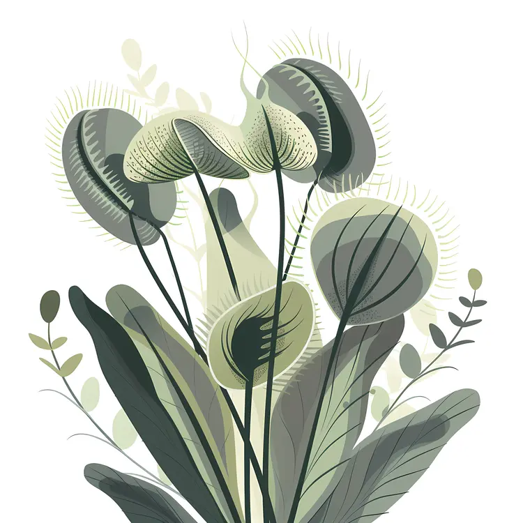 Abstract Green Plants
