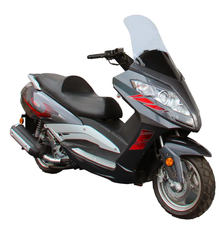 Black and Red Scooter for Urban Commuting