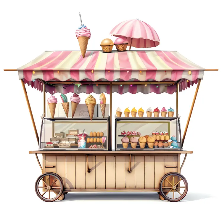 Cute Ice Cream Cart