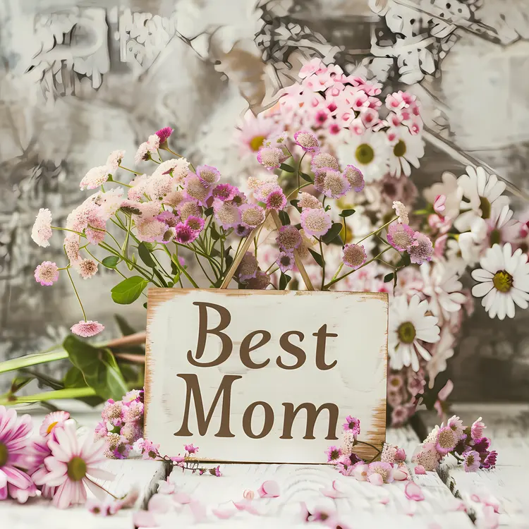 Lovely Pink Flowers for Best Mom
