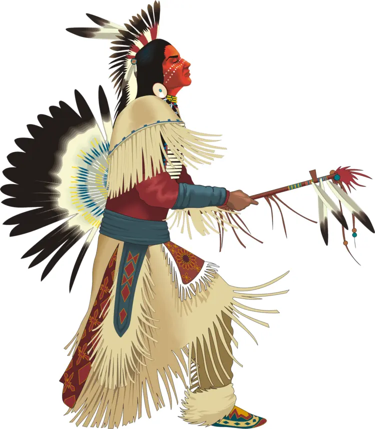 Feathered Dancer Tribal Emblem