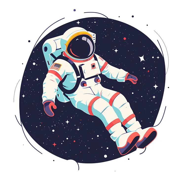 Astronaut Floating in Space