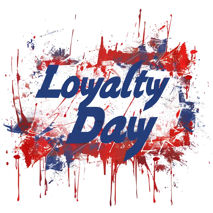 Loyalty Day Abstract Paint Design