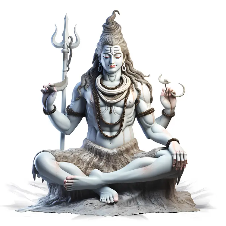 Shiva with Crescent Moon