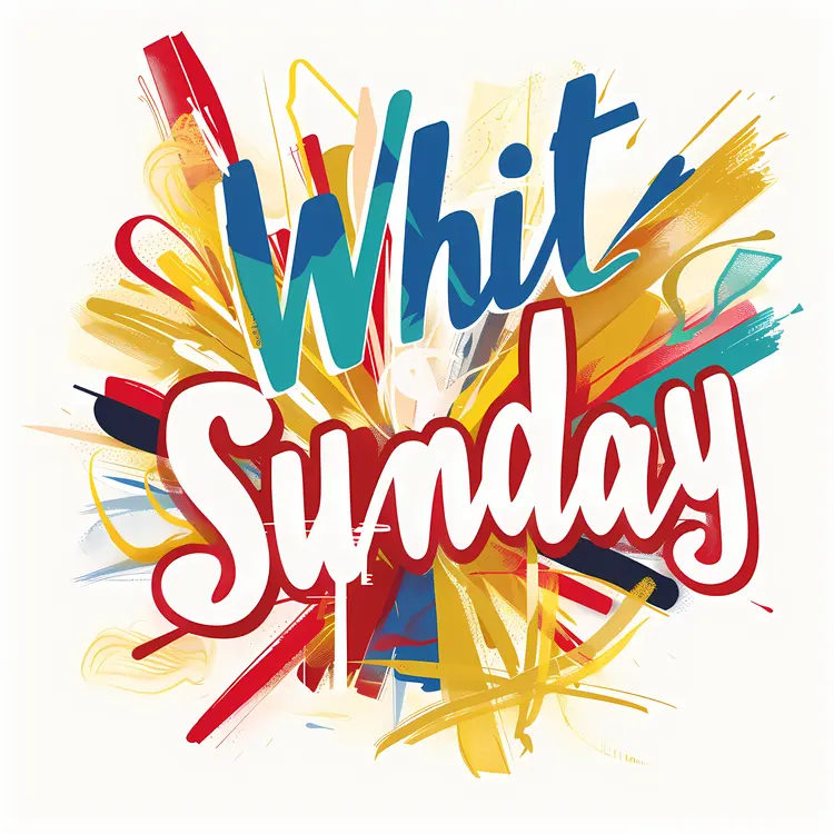 Colorful Abstract Whit Sunday