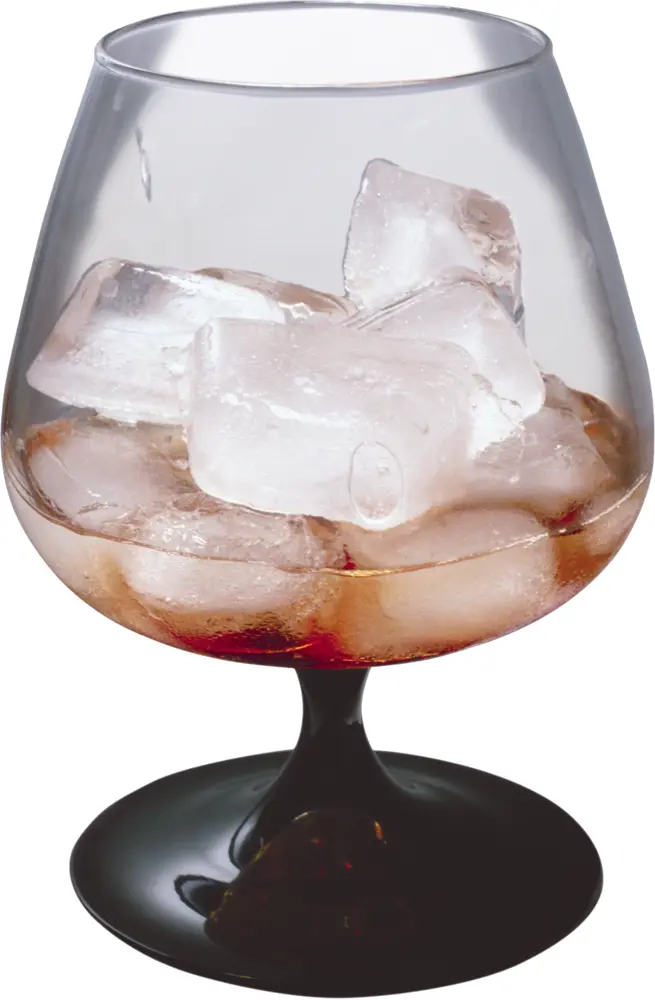 Glass with Ice Cubes