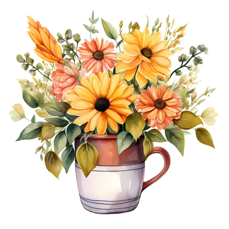 Sunflowers in a Mug
