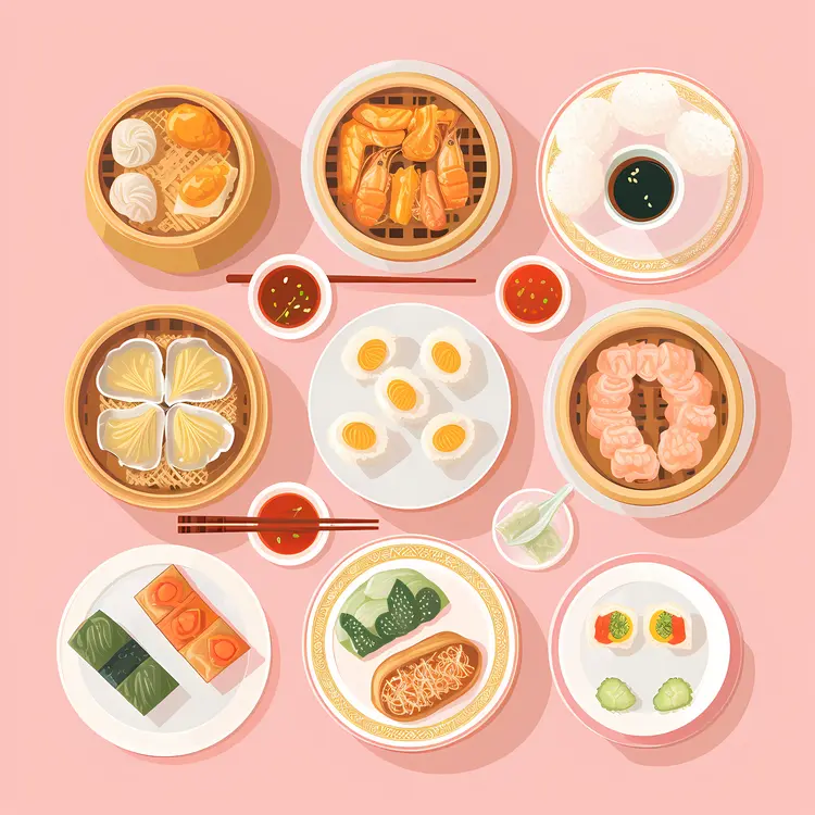 Delicious Dim Sum Feast