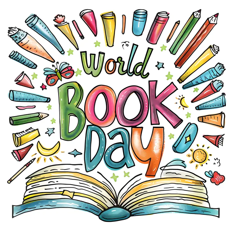 Colorful World Book Day Celebration