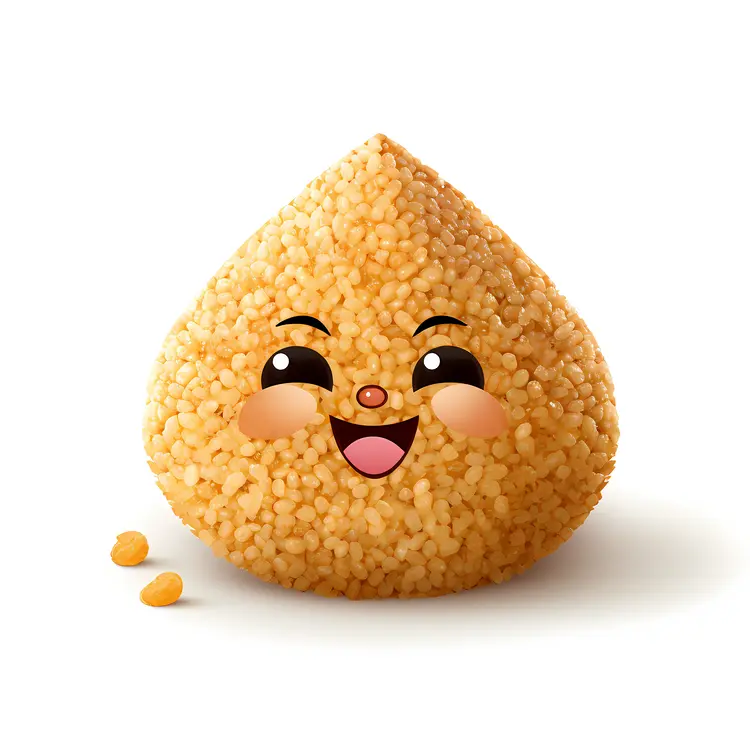 Happy Rice Ball with Sesame